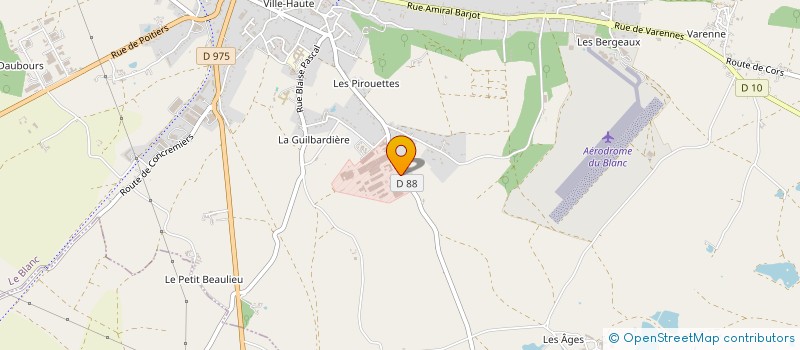 localisation de l'entreprise FJ-MCA à LE BLANC