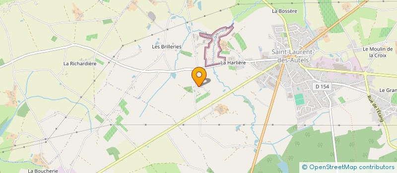 localisation de l'entreprise FJ PLATRE  OREE-D'ANJOU