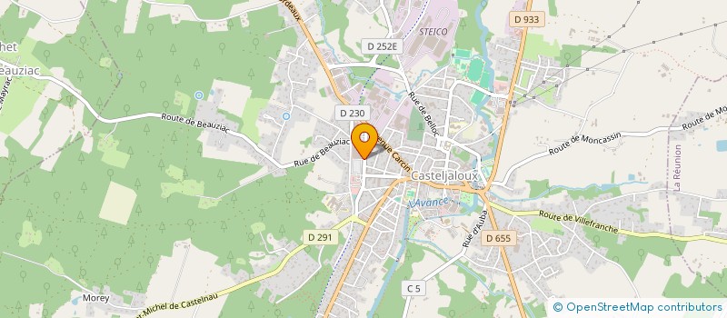 localisation de l'entreprise FJ RESTAURATION  CASTELJALOUX