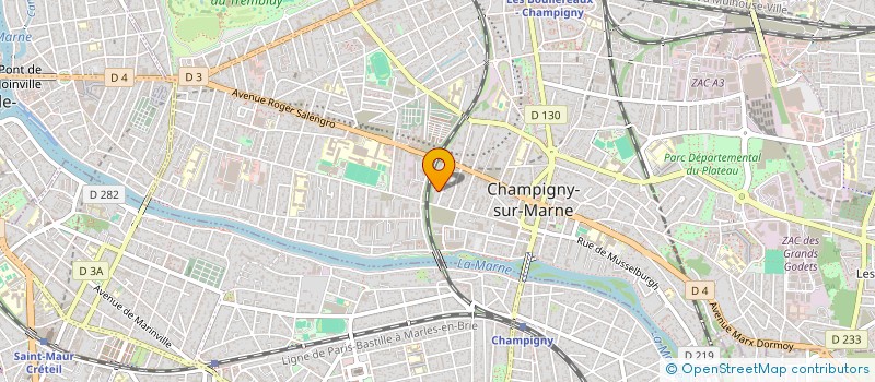 localisation de l'entreprise FJ SERVICES à CHAMPIGNY-SUR-MARNE