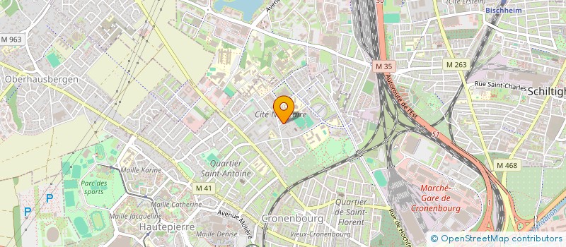 localisation de l'entreprise FJ TAXI  STRASBOURG