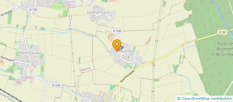 localisation de l'entreprise FJ TOITURE  BILWISHEIM