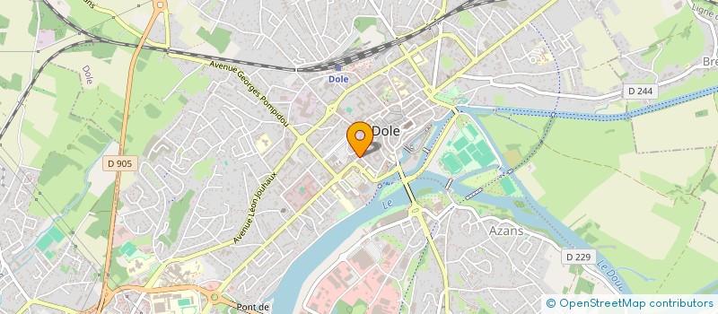 localisation de l'entreprise FJ1 à DOLE