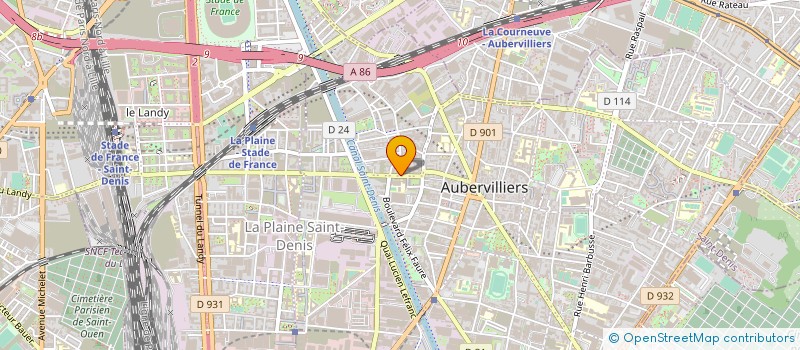 localisation de l'entreprise FJ2A  AUBERVILLIERS