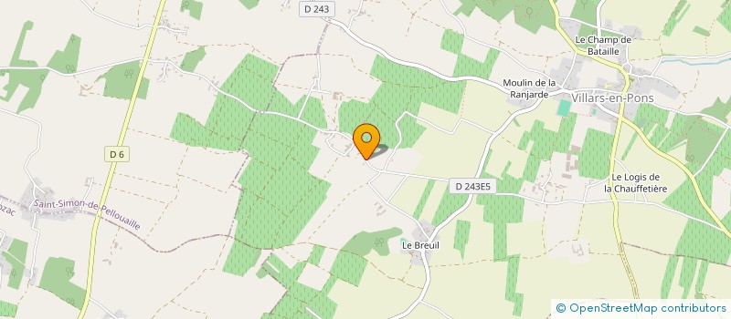 localisation de l'entreprise FJ2I  VILLARS-EN-PONS