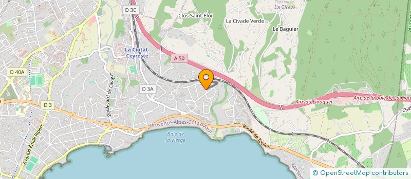 localisation de l'entreprise FJ2P  LA CIOTAT