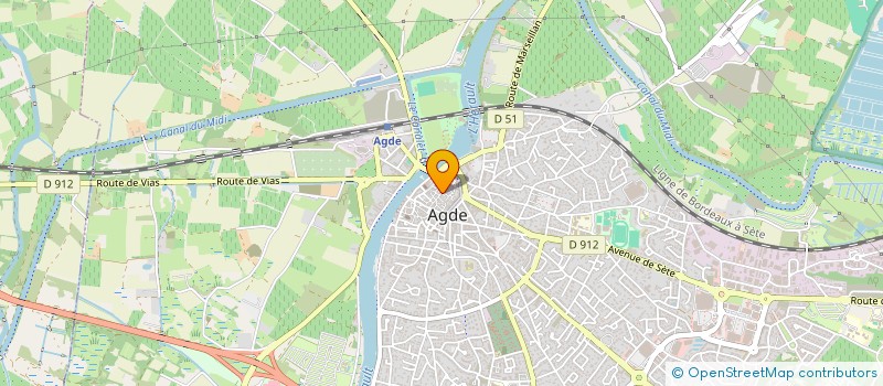 localisation de l'entreprise FJ34-TELEPHONIE à AGDE