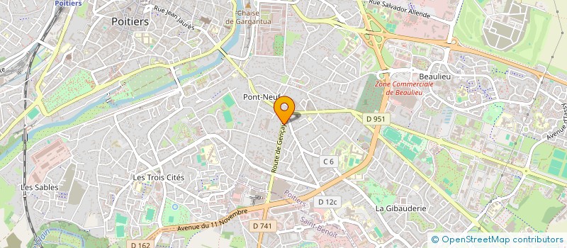 localisation de l'entreprise FJ4  POITIERS