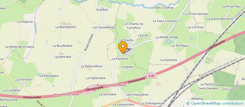 localisation de l'entreprise FJ5  LE GENEST-SAINT-ISLE