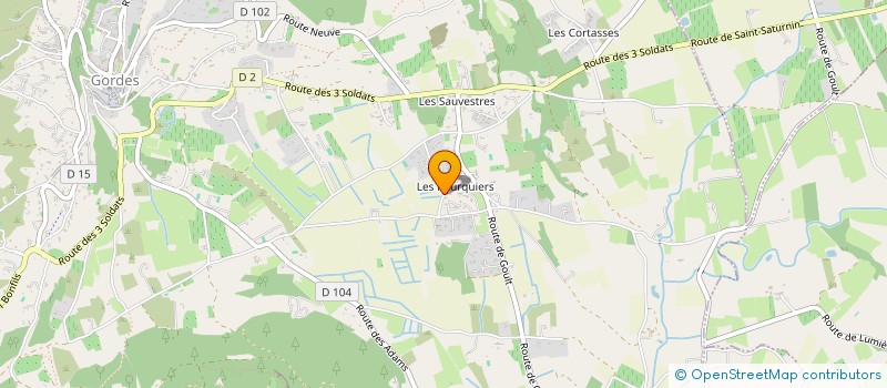 localisation de l'entreprise FJA  GORDES