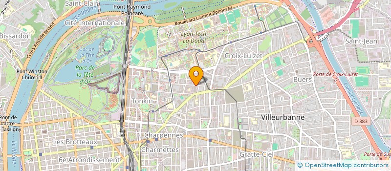 localisation de l'entreprise FJA CONSEILS  VILLEURBANNE