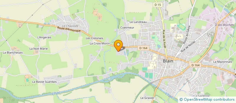 localisation de l'entreprise FJA-COQUEREAU  BLAIN