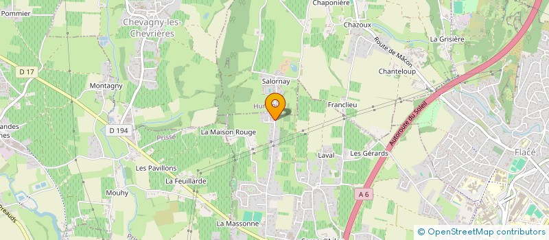 localisation de l'entreprise FJA INVEST à CHARNAY-LES-MACON