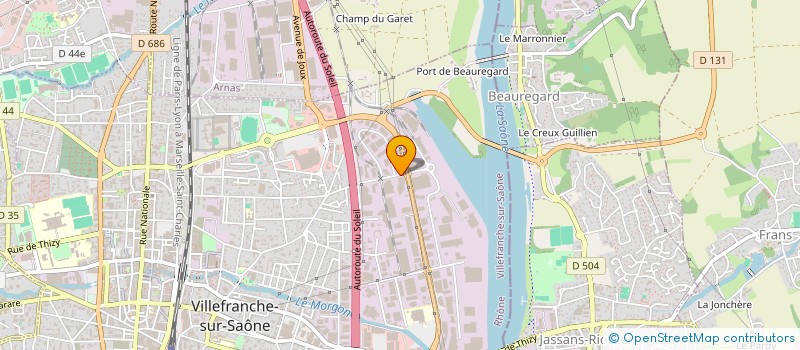 localisation de l'entreprise FJA MOTORS à VILLEFRANCHE-SUR-SAONE