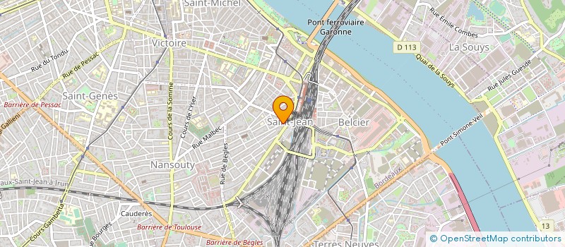 localisation de l'entreprise FJBM à BORDEAUX