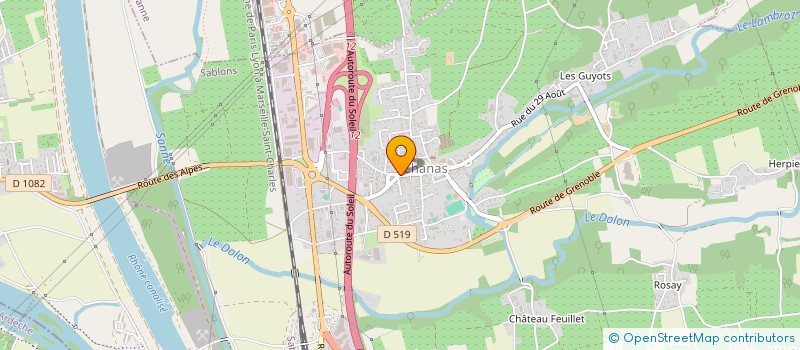 localisation de l'entreprise FJBONIN  CHANAS