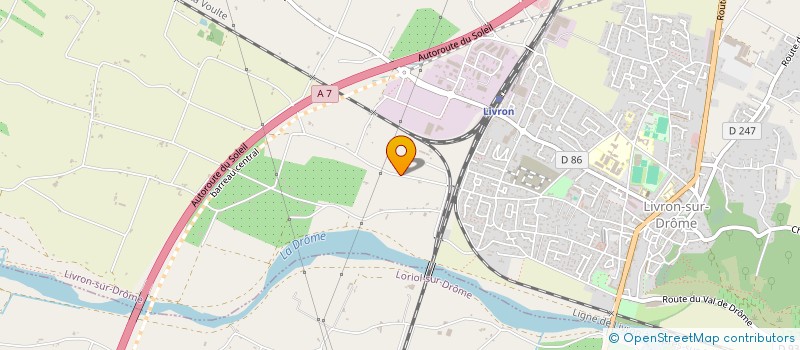 localisation de l'entreprise FJC  LIVRON-SUR-DROME