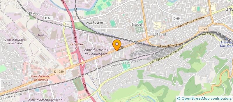 localisation de l'entreprise FJC CUISINES à BRIVE-LA-GAILLARDE