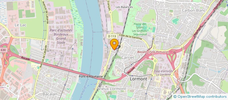 localisation de l'entreprise FJCA  LORMONT