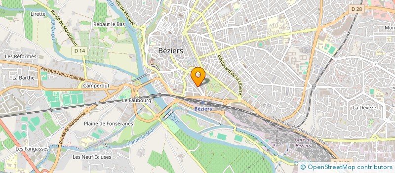 localisation de l'entreprise FJCF à BEZIERS