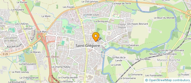 localisation de l'entreprise FJD INVEST  SAINT-GREGOIRE