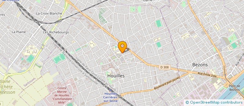 localisation de l'entreprise FJDZ LOCATION  HOUILLES