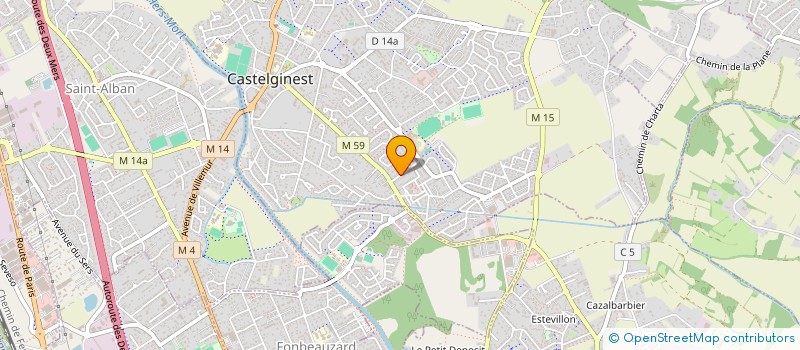 localisation de l'entreprise FJEP CASTELGINEST  CASTELGINEST