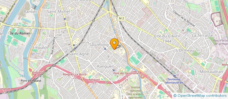 localisation de l'entreprise FJEP JUDO RANGUEIL à TOULOUSE