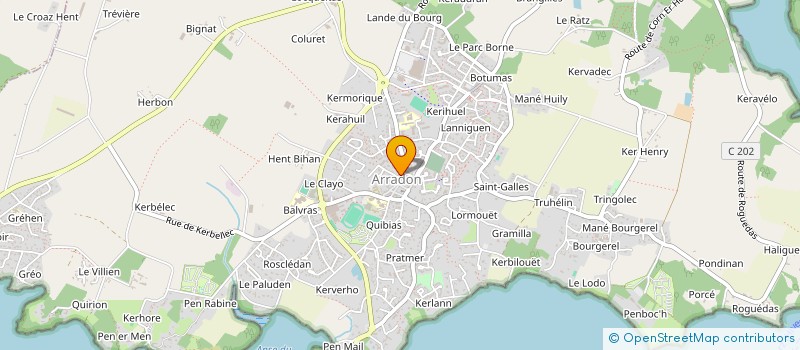 localisation de l'entreprise FJET à ARRADON