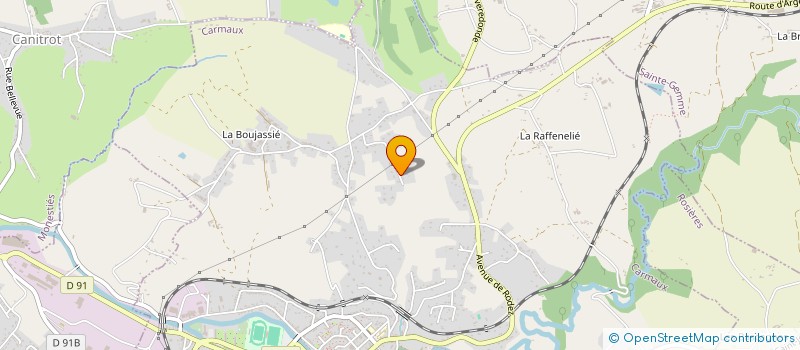 localisation de l'entreprise FJF  CARMAUX