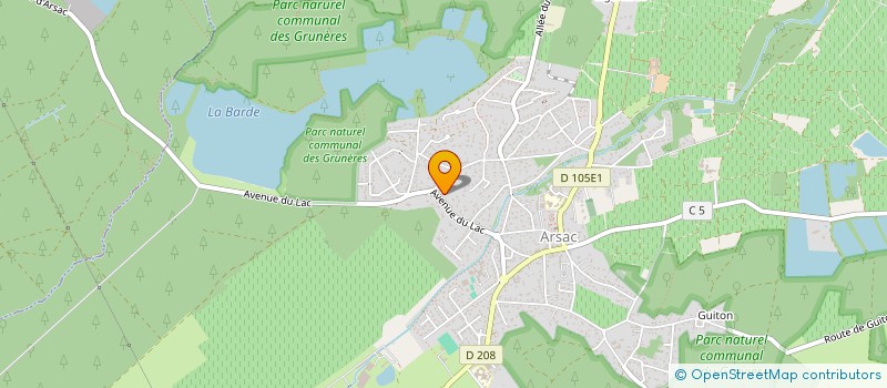 localisation de l'entreprise FJFC  ARSAC