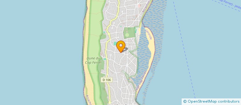 localisation de l'entreprise FJG 33  LEGE-CAP-FERRET