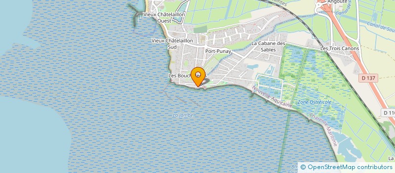 localisation de l'entreprise FJL 17 à CHATELAILLON-PLAGE