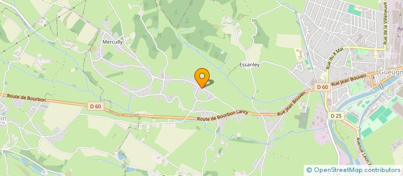 localisation de l'entreprise FJL IMMO  GUEUGNON