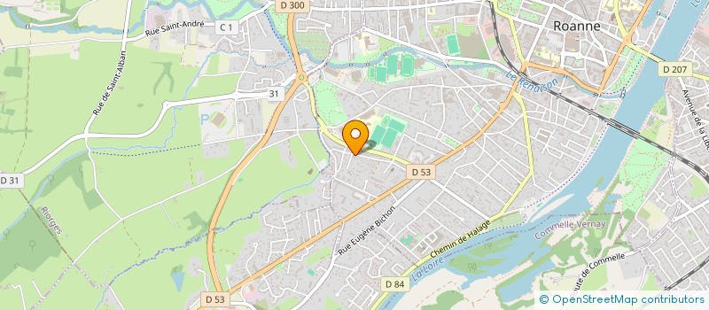 localisation de l'entreprise FJLA GLADS  ROANNE