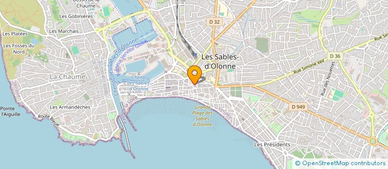 localisation de l'entreprise FJLM à LES SABLES D'OLONNE