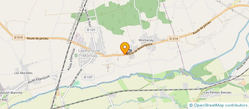 localisation de l'entreprise FJM  LAPEYROUSE-MORNAY