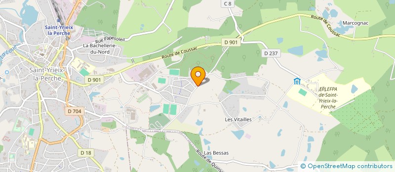 localisation de l'entreprise FJM à SAINT-YRIEIX-LA-PERCHE