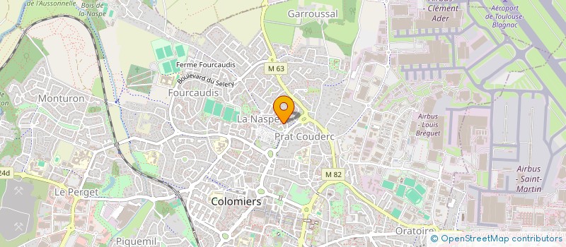 localisation de l'entreprise FJM à COLOMIERS