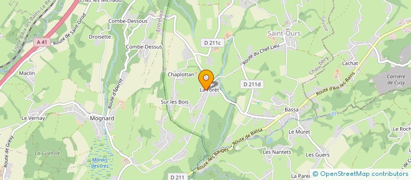 localisation de l'entreprise FJM HOLDING  SAINT-OURS