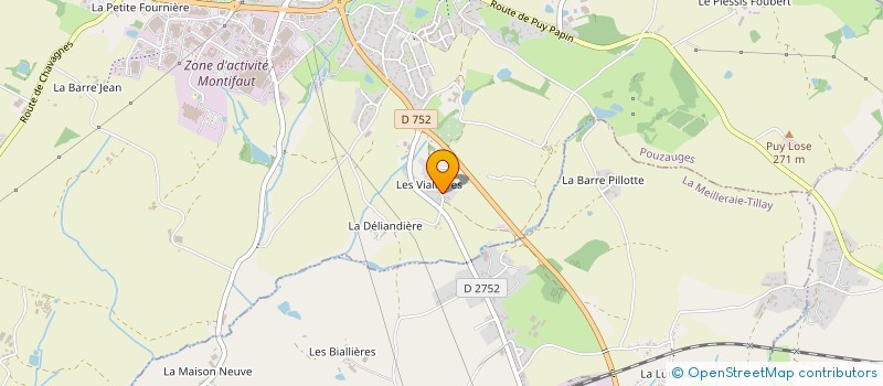 localisation de l'entreprise FJML IMMO  POUZAUGES