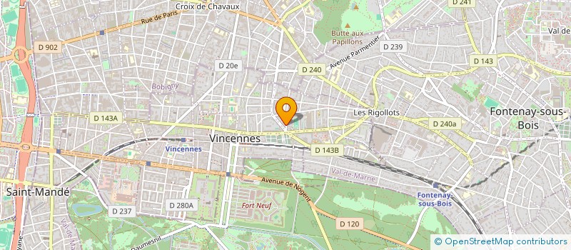 localisation de l'entreprise FJNF à VINCENNES