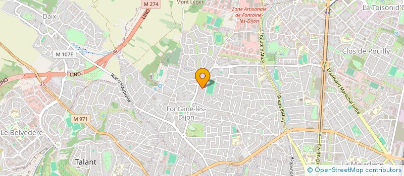 localisation de l'entreprise FJORB SCI  FONTAINE-LES-DIJON