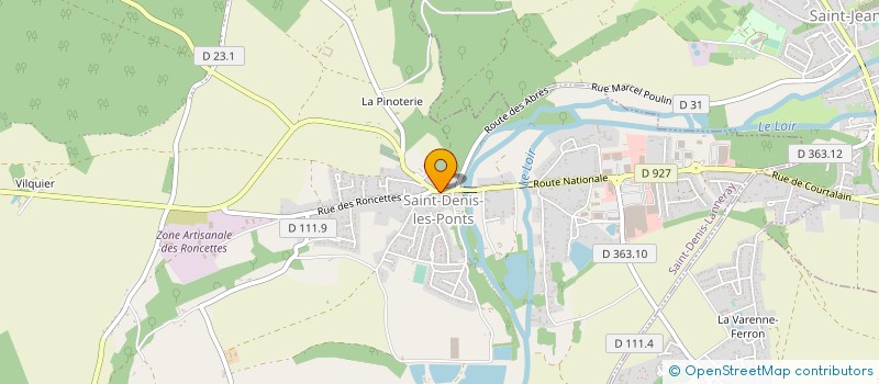 localisation de l'entreprise FJP à SAINT-DENIS-LANNERAY