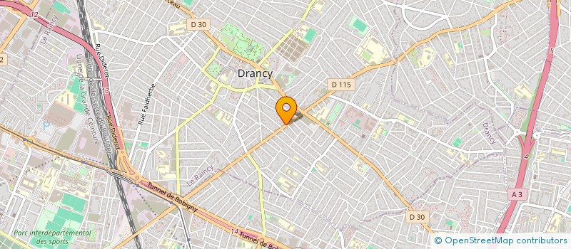 localisation de l'entreprise FJP à DRANCY