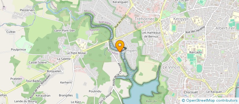 localisation de l'entreprise FJP INVEST  VANNES