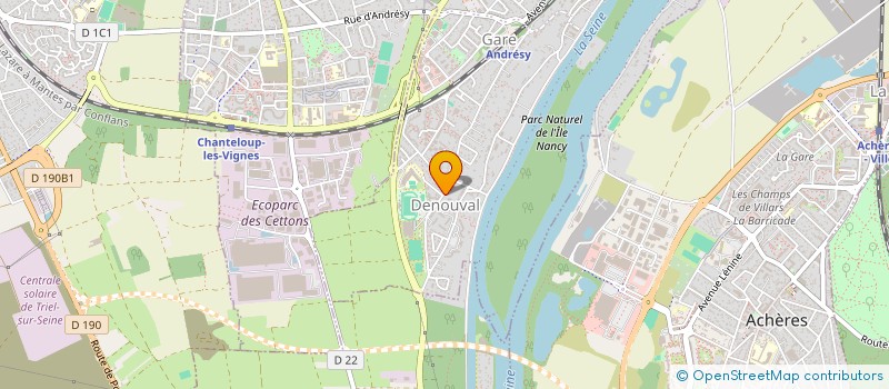 localisation de l'entreprise FJPROY  ANDRESY