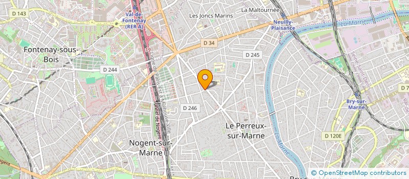 localisation de l'entreprise FJR à LE PERREUX-SUR-MARNE