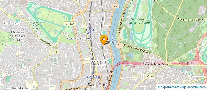 localisation de l'entreprise FJR92 à SAINT-CLOUD