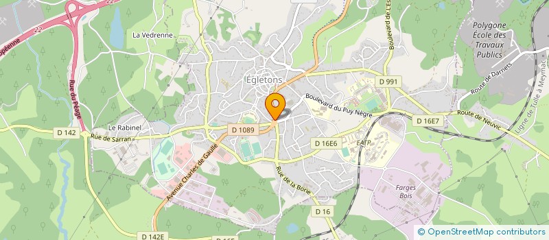 localisation de l'entreprise FJS à EGLETONS